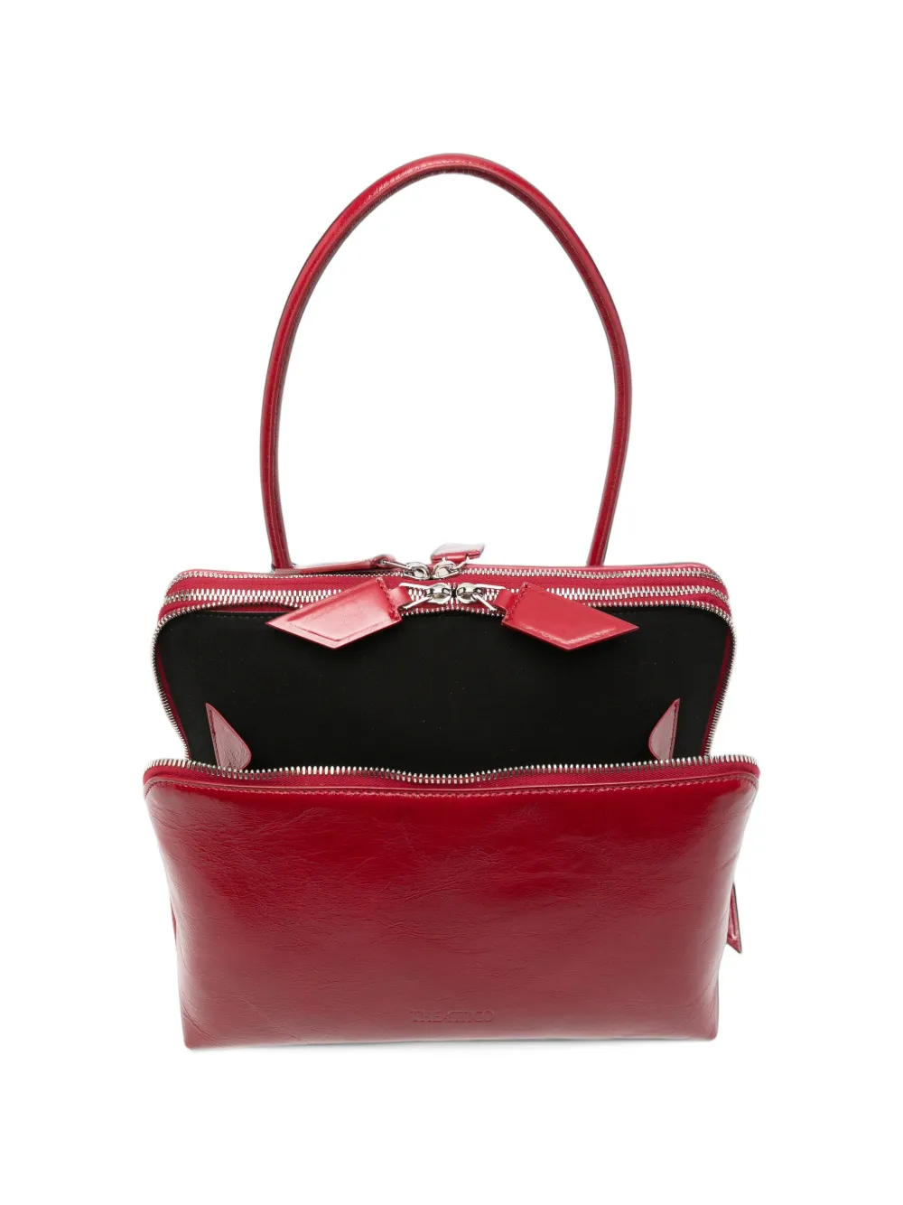 The Attico L'Altra di Milano patent-leather tote bag Rood