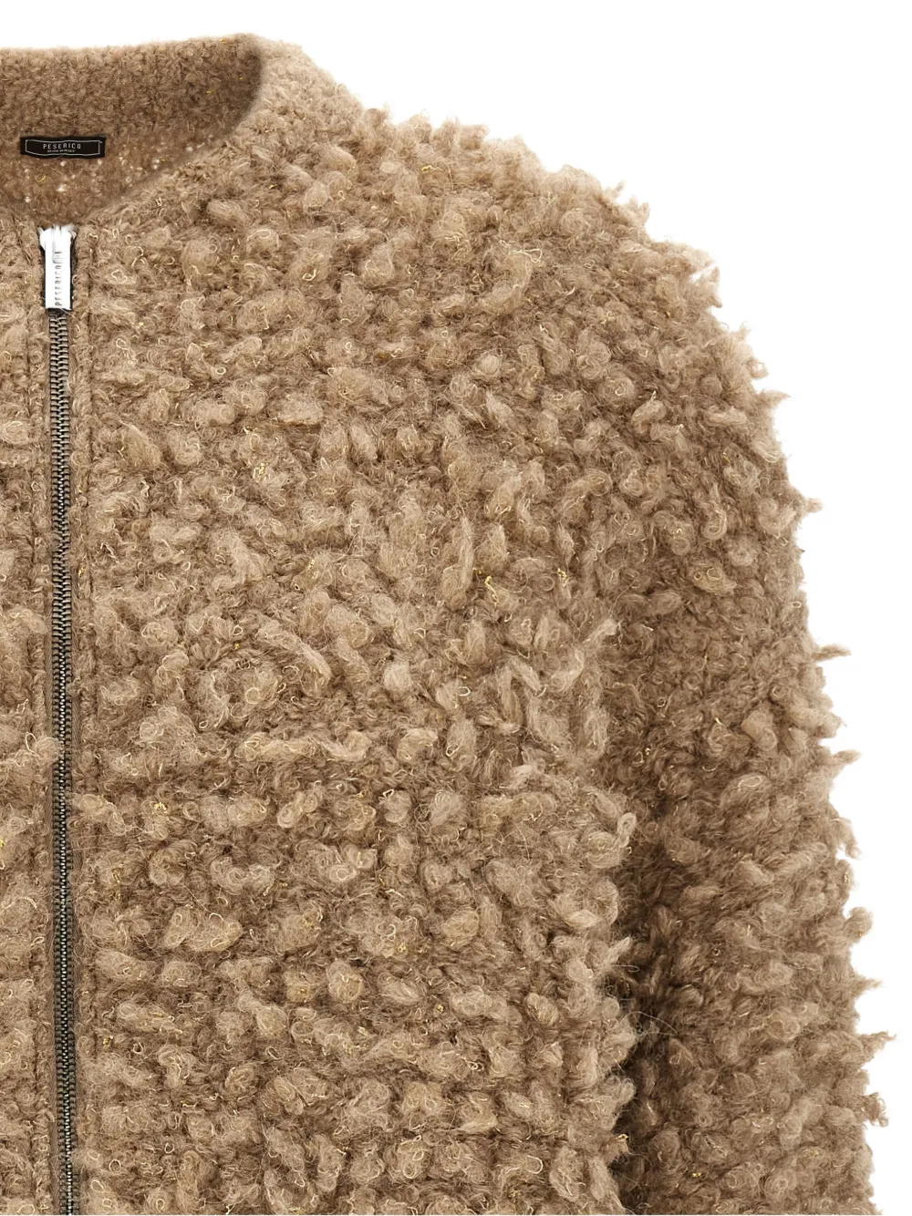 Peserico Bomberjack met rits Beige