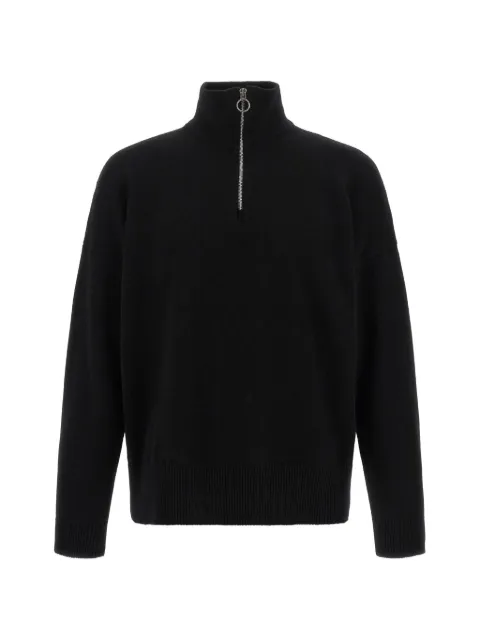  LARMERI STUDIO half-zip high-neck sweater