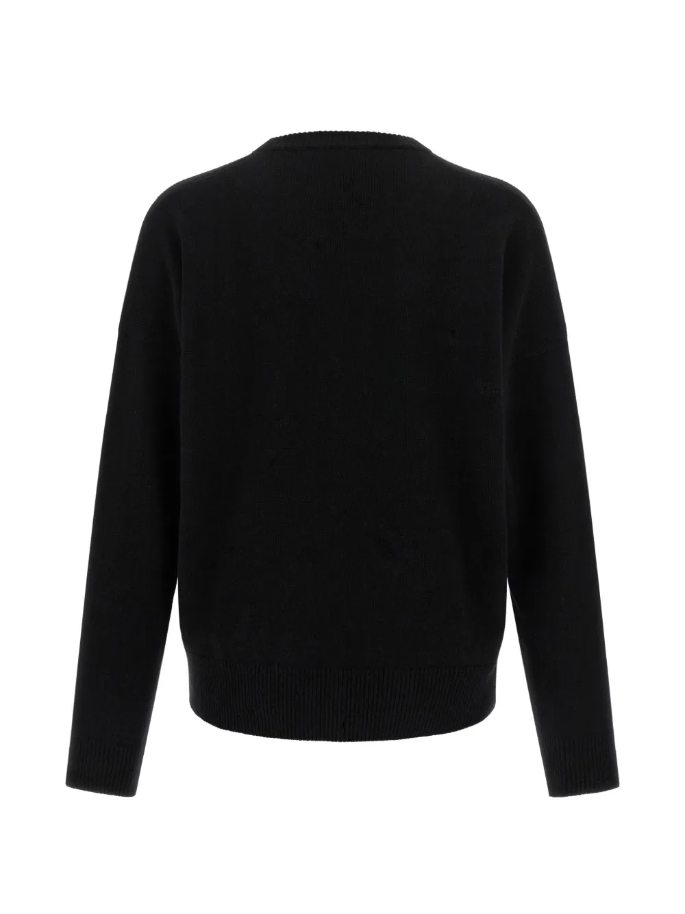 LARMERI STUDIO dropped-shoulder wool sweater Zwart