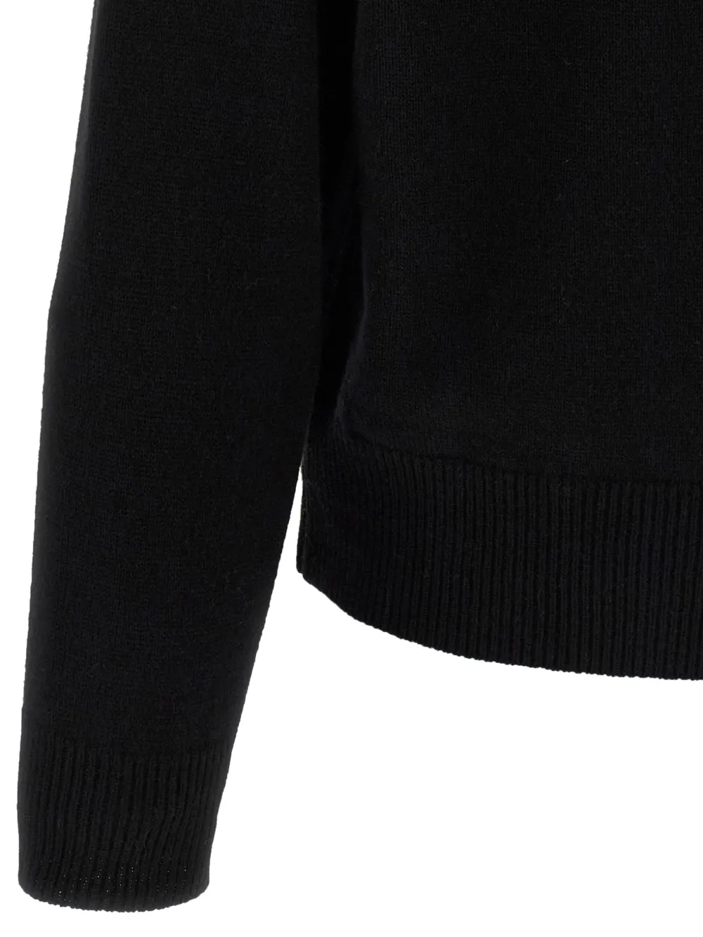 LARMERI STUDIO dropped-shoulder wool sweater Zwart