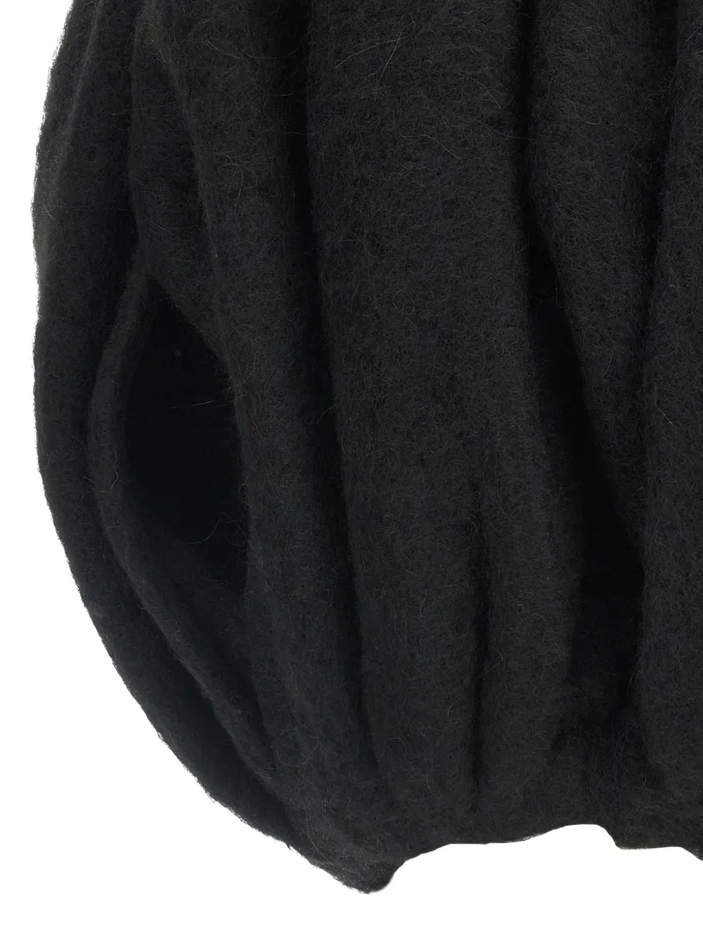 Rick Owens Temple Bubble cropped cape Zwart