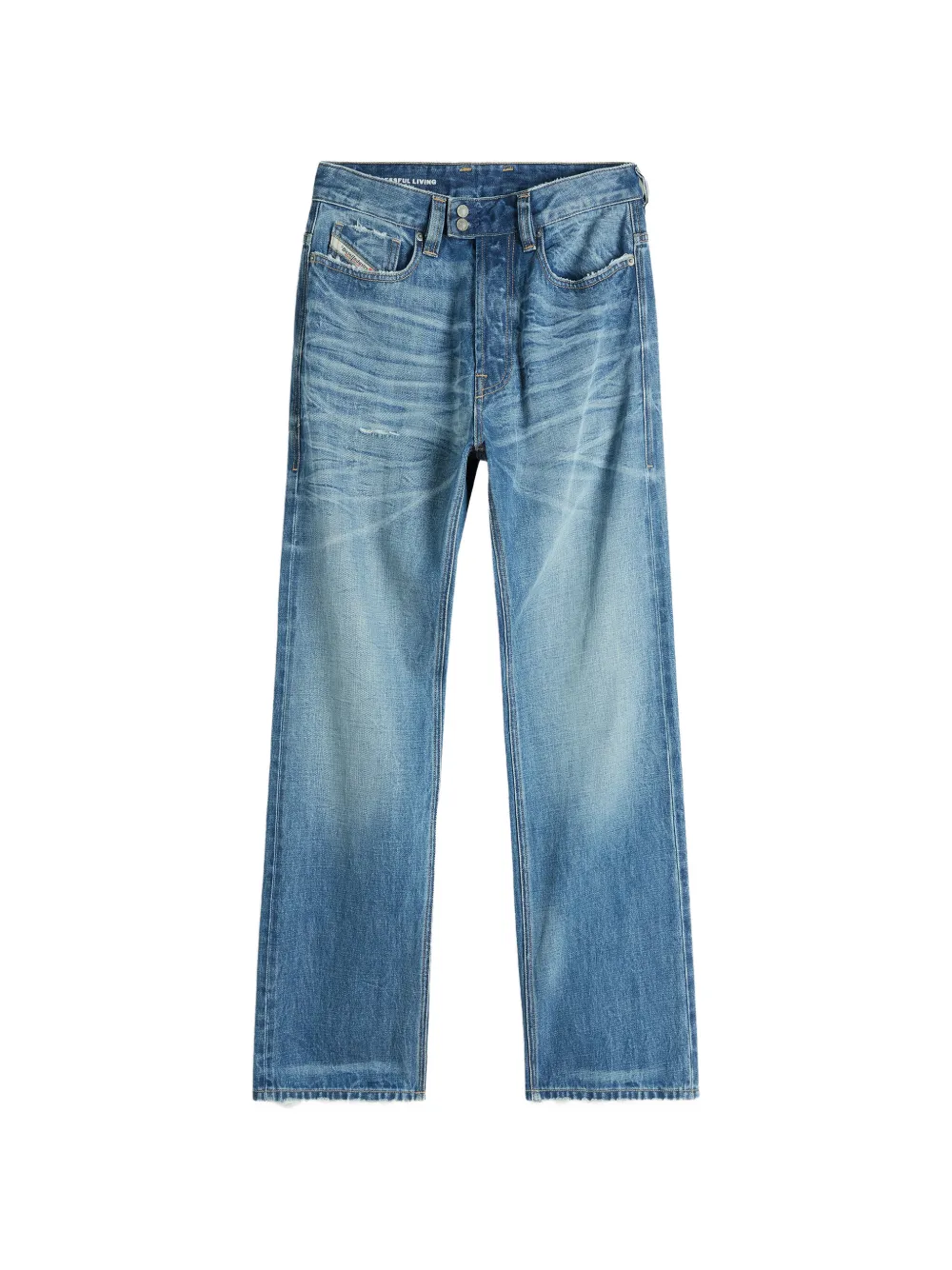 Diesel relaxed mid-waist jeans 1980 D-Eeper - Blau