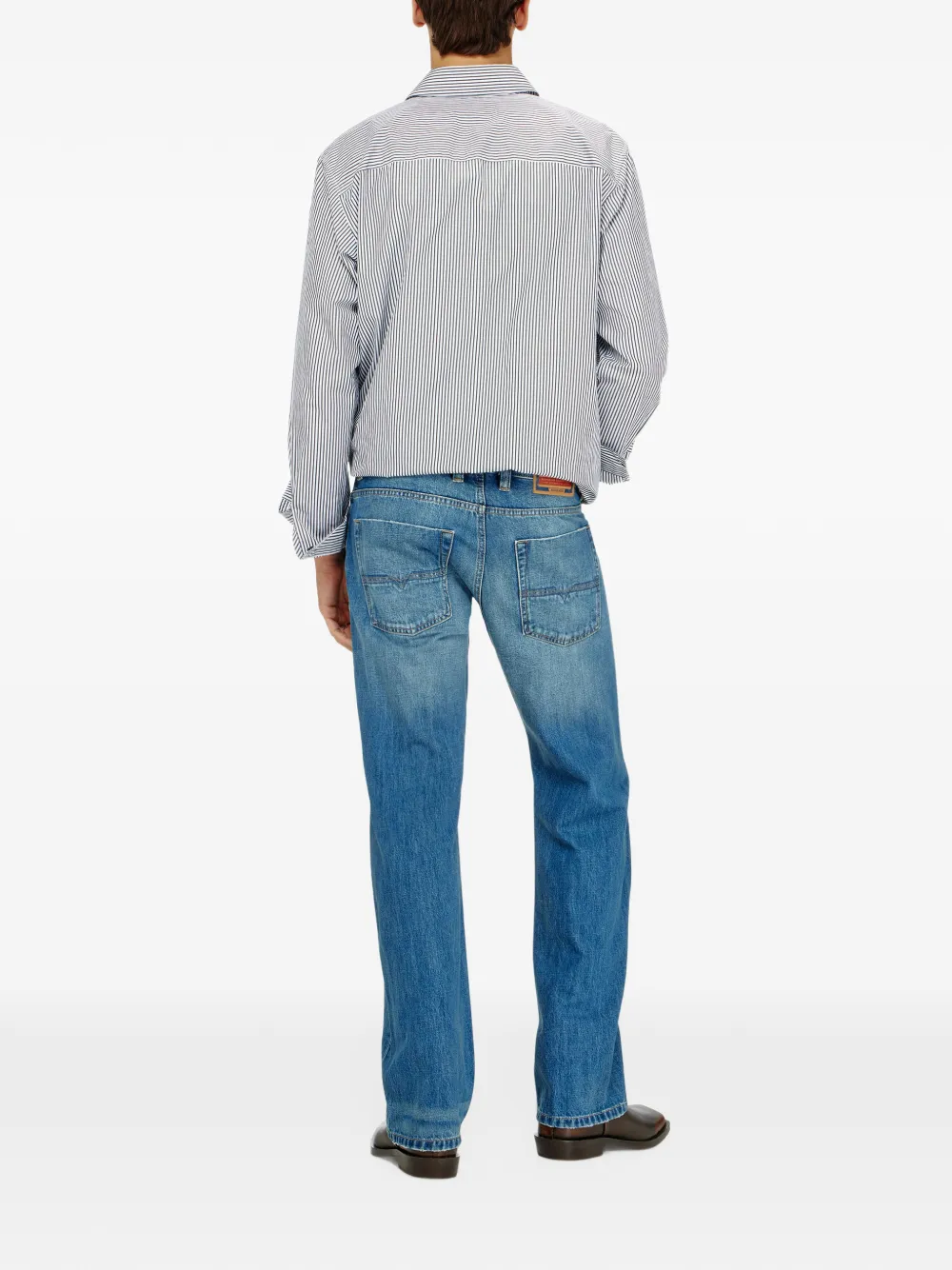 Diesel relaxed mid-waist jeans 1980 D-Eeper Blauw