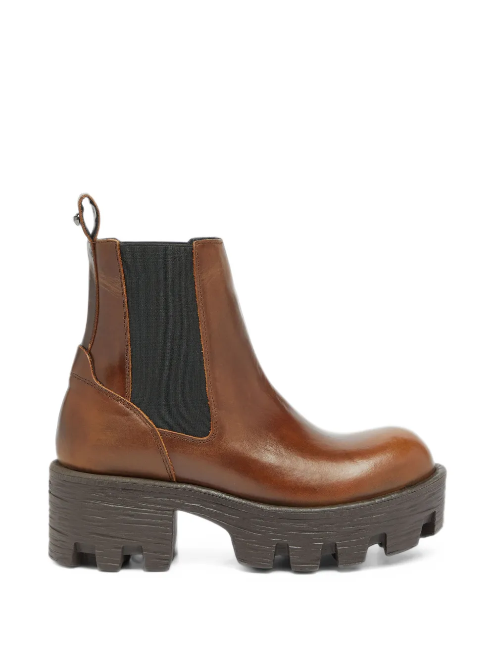 Diesel D-Hammer-Chelsea boots in leather - Marrone
