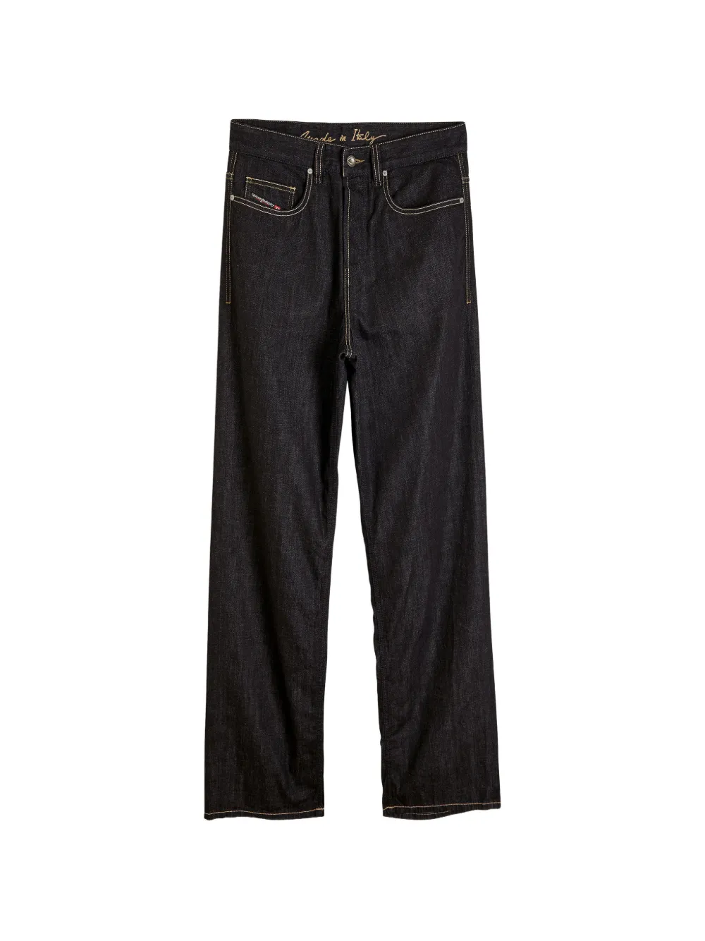 Diesel relaxed jeans low-waist 2001 D-Macro - Schwarz