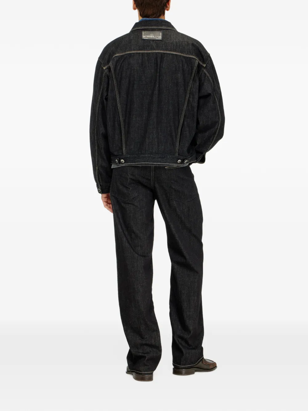 Diesel relaxed jeans low-waist 2001 D-Macro Zwart