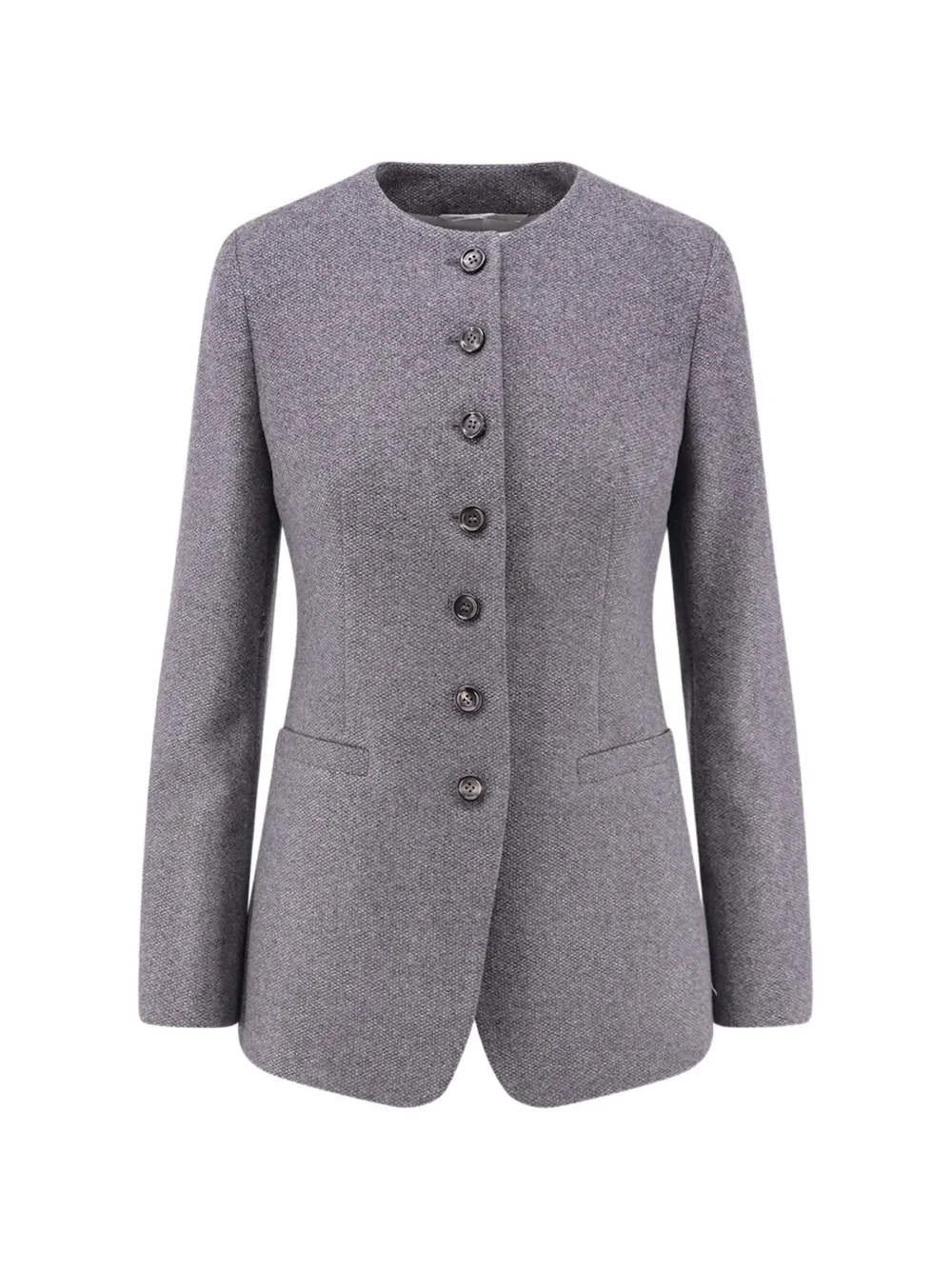 Max Mara Blazer met ronde hals Grijs