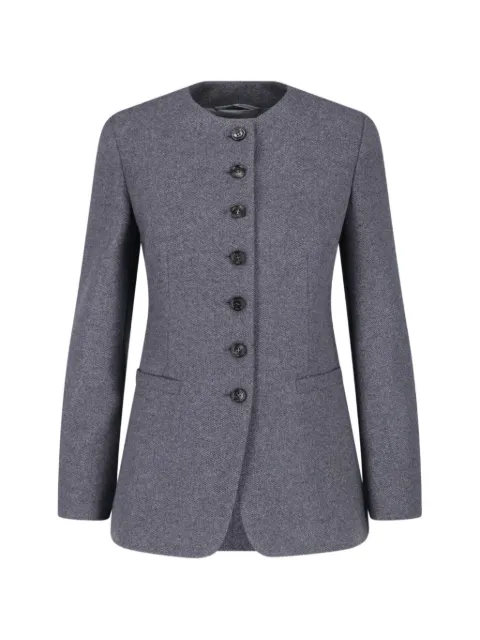 Max Mara crew-neck blazer