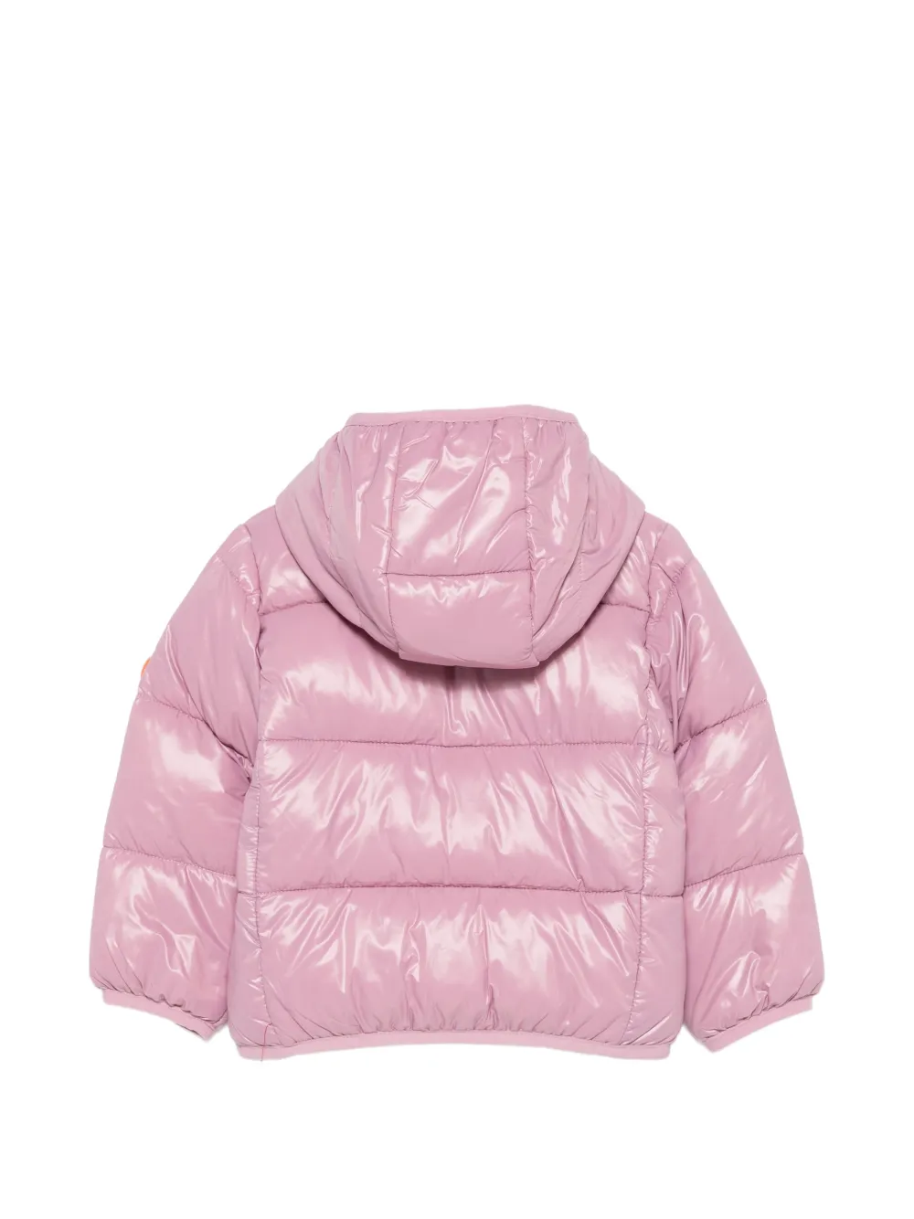 Save The Duck Kids quilted hooded jacket Roze