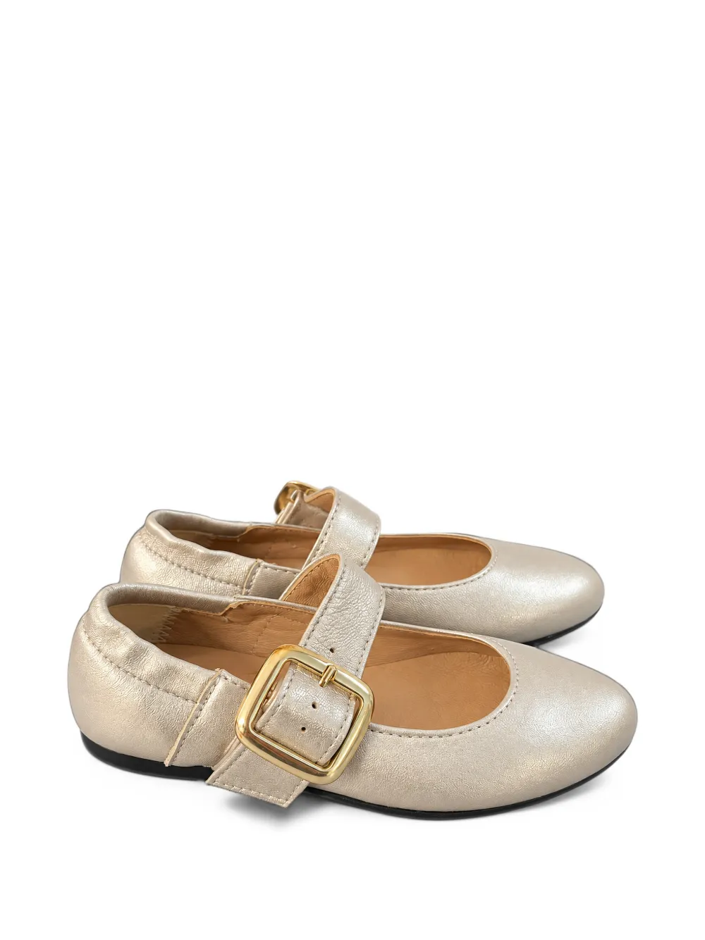 Eli1957 buckle-fastening leather ballet flats - Oro