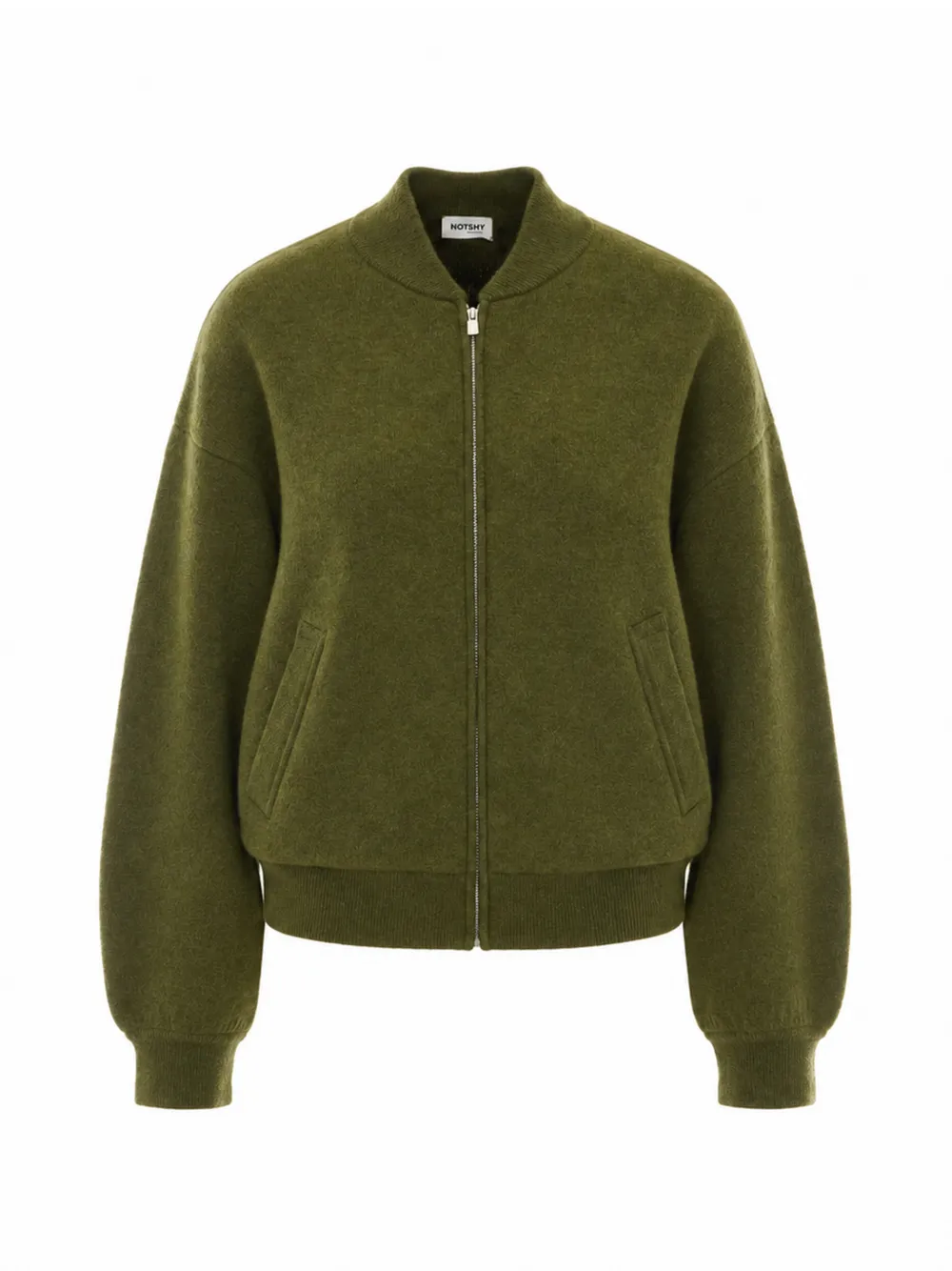 Not Shy Twila zip-up jacket - Grün