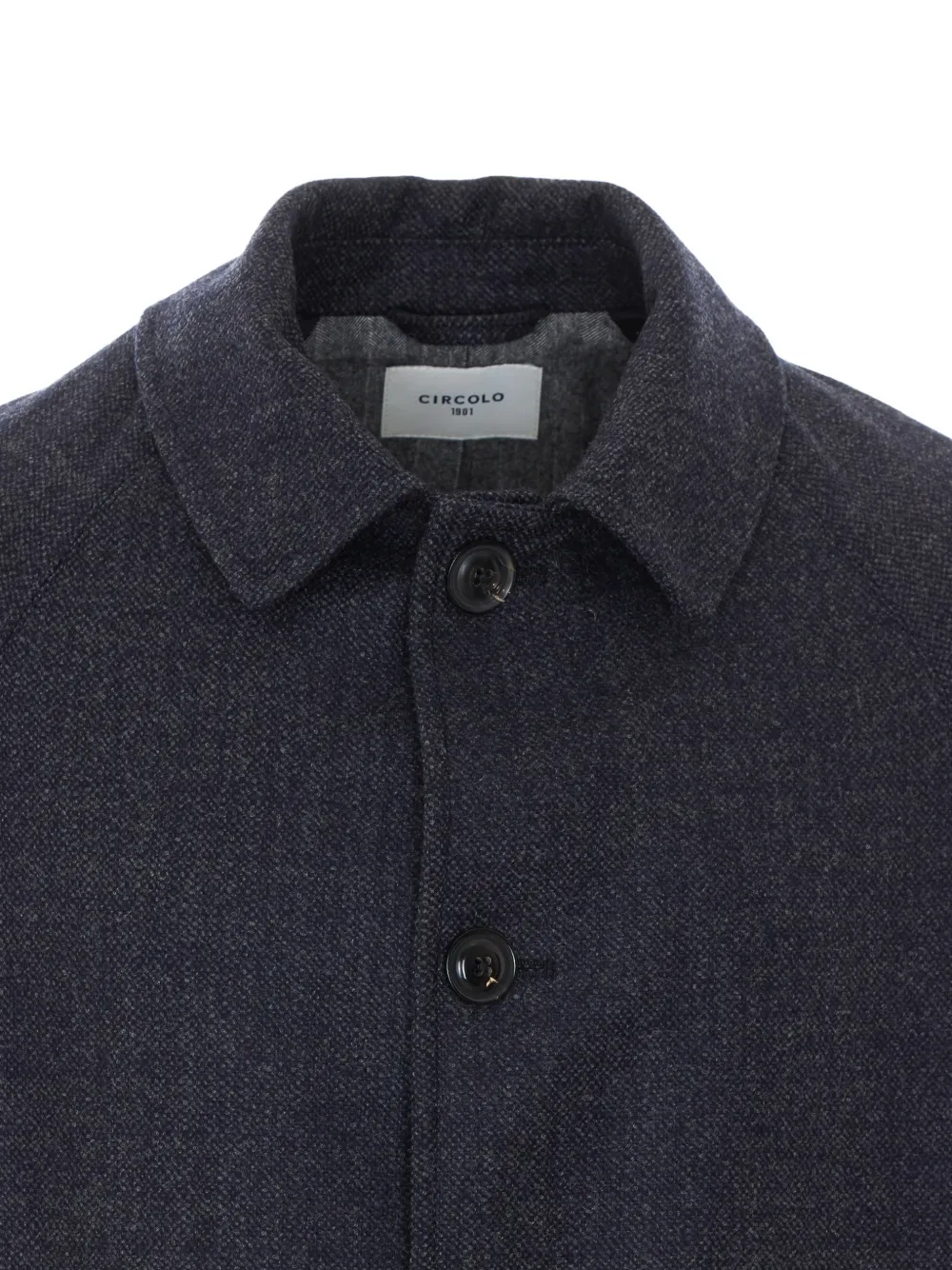Circolo 1901 button-up raglan-sleeve coat Blauw