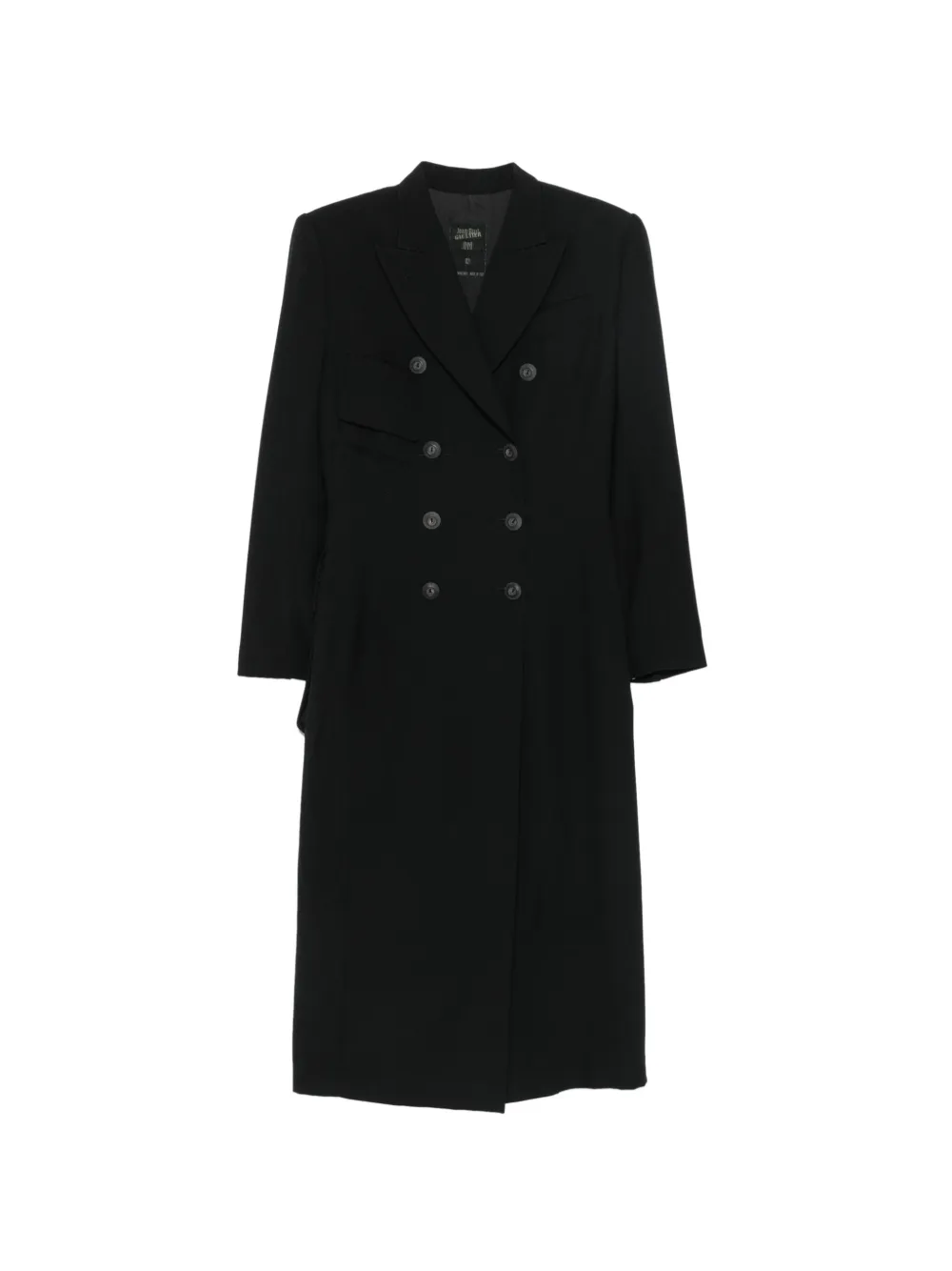 Jean Paul Gaultier Pre-Owned 1990 doppelreihiger Mantel - Schwarz