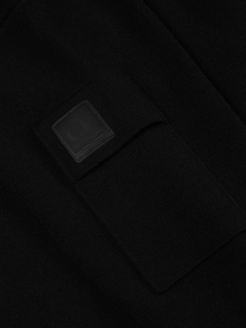 C.P. Company Trui met logopatch en rits Zwart