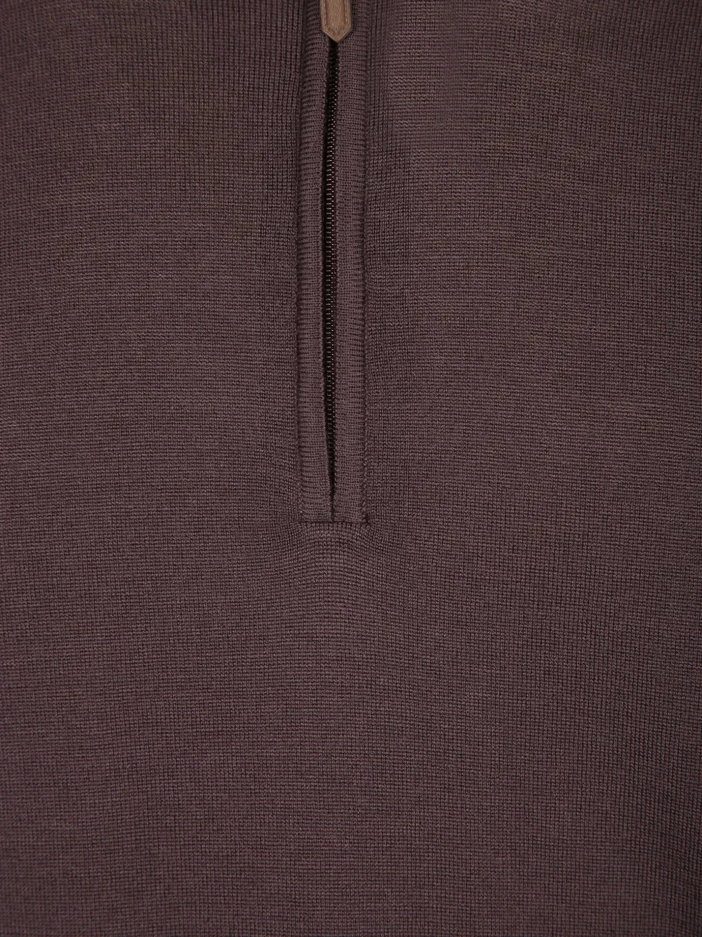 Canali half-zip polo-collar sweater Bruin