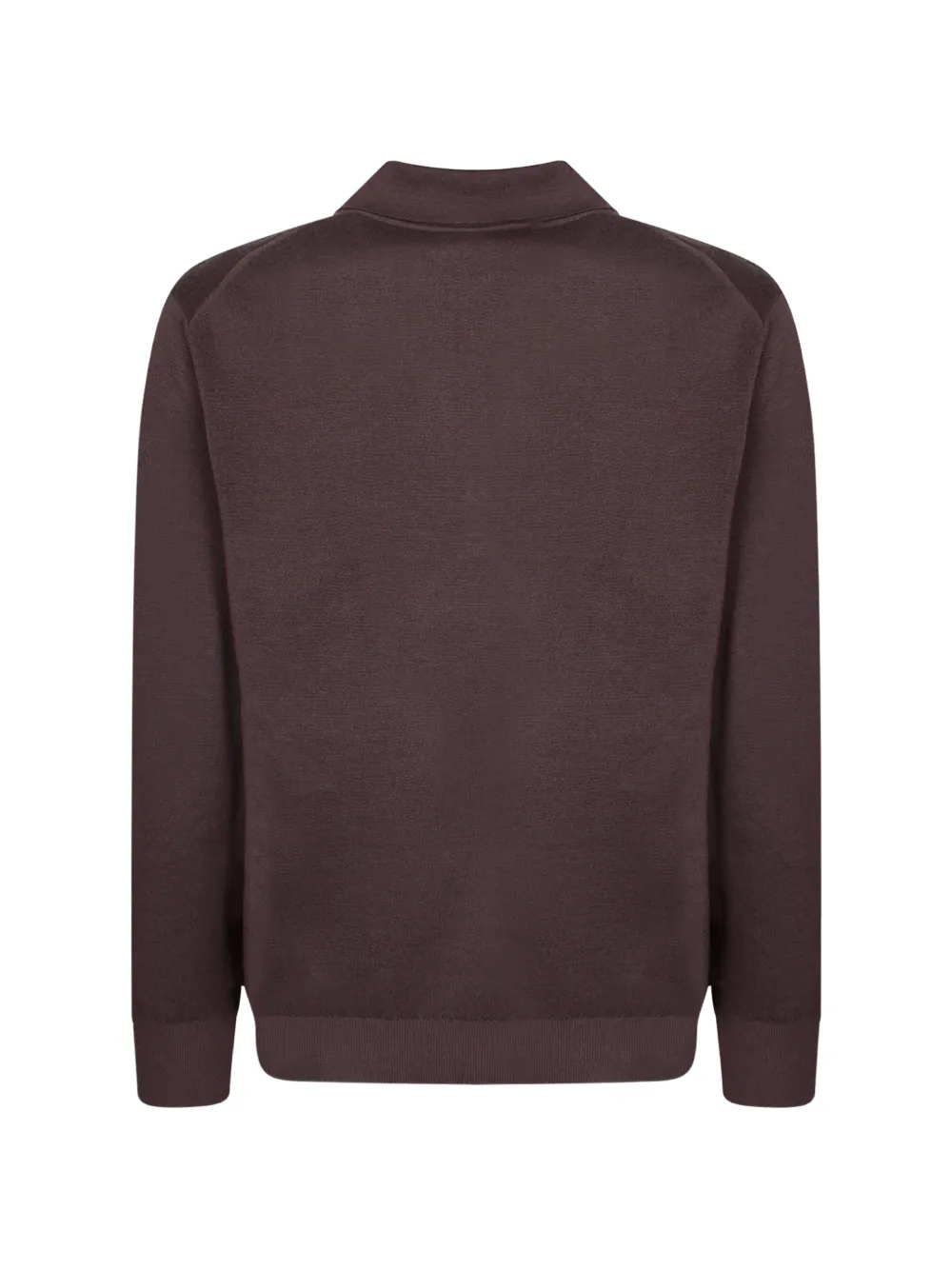 Canali half-zip polo-collar sweater Bruin