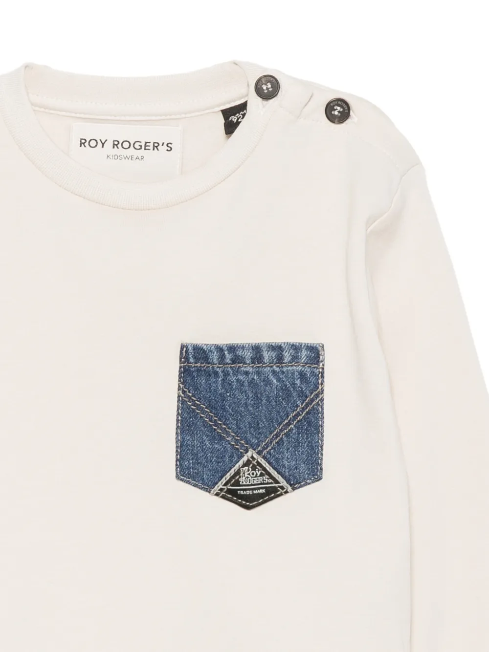 Roy Rogers Kids denim-pocket sweater Beige