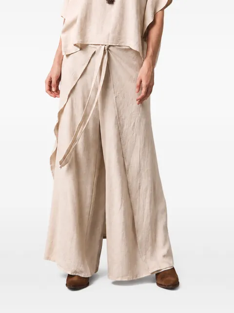 INMACULADA Frutos del Bosque wrap-style palazzo pants