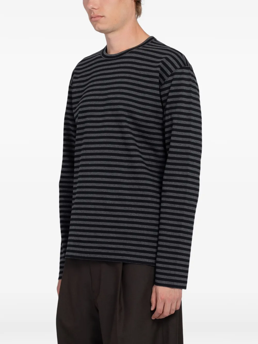 Junya Watanabe MAN striped long-sleeve T-shirt Zwart