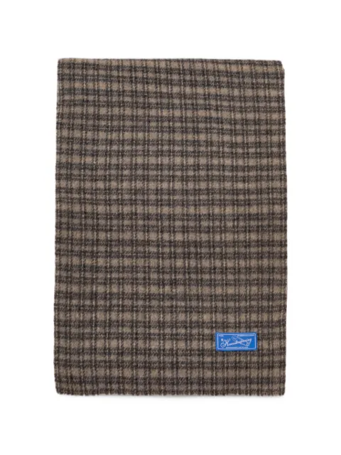 mfpen Facade double-faced checked scarf