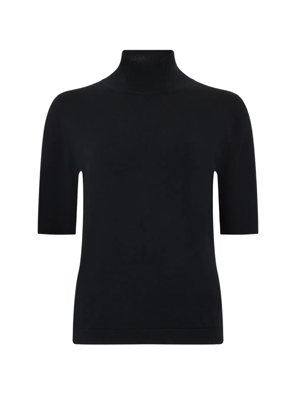 'S Max Mara high-neck short-sleeve sweater - Schwarz