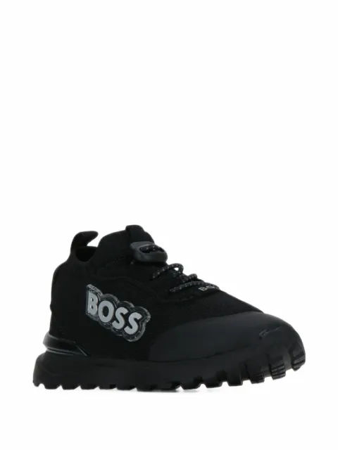BOSS Kidswear logo-patch sock-style sneakers