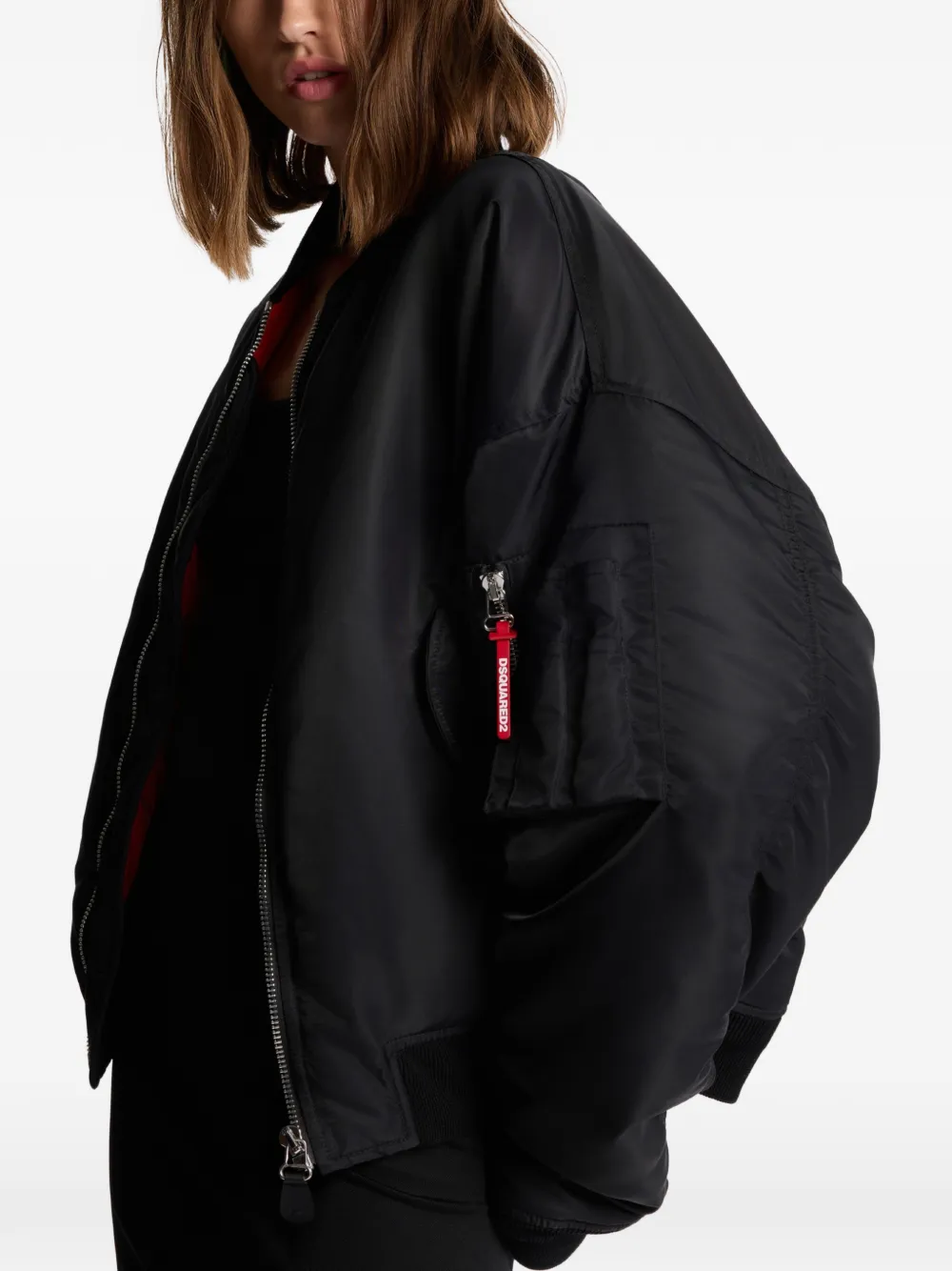 DSQUARED2 80's bomberjack Zwart