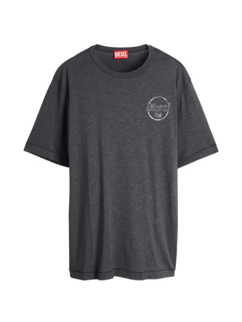 Diesel T-shirt in Slub jersey with crack print