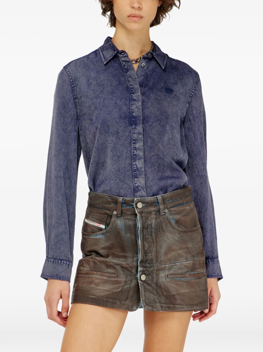 Diesel C-Ronory-B2 shirt Blauw