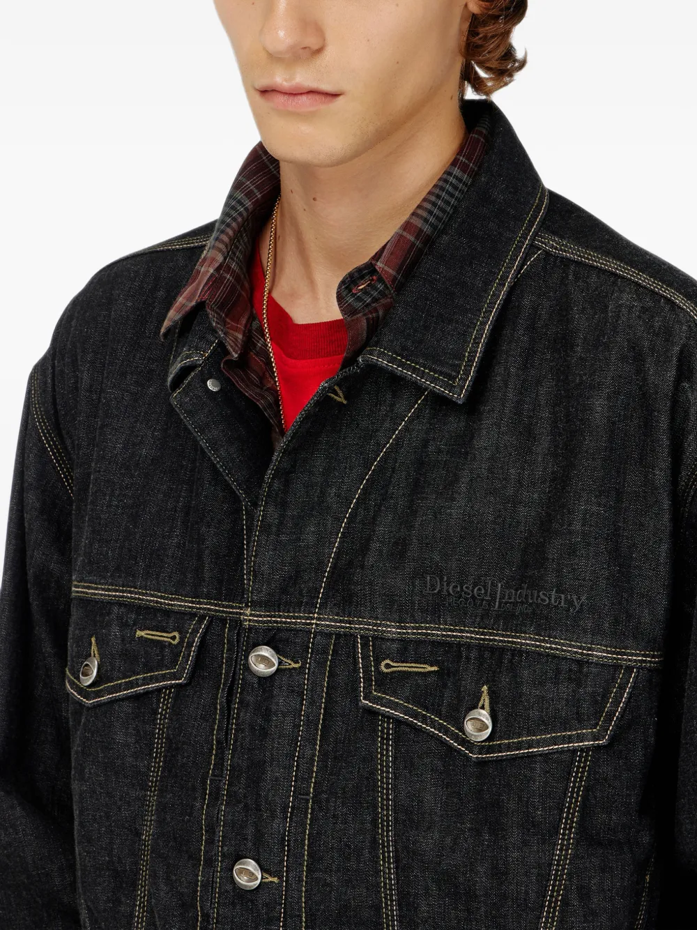 Diesel D-Denver denim jack Zwart