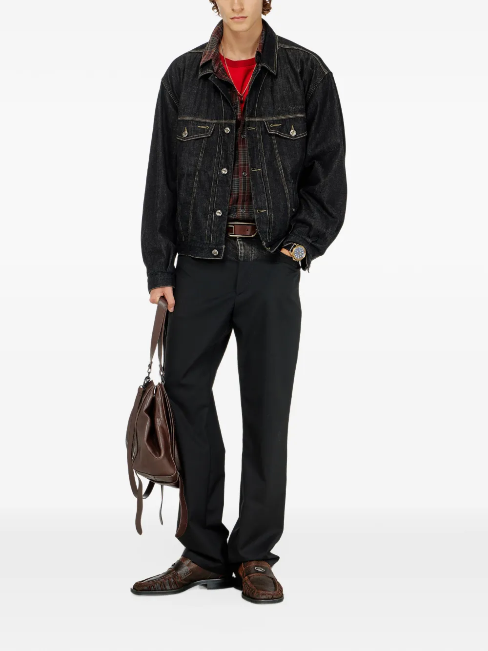 Diesel D-Denver denim jack Zwart