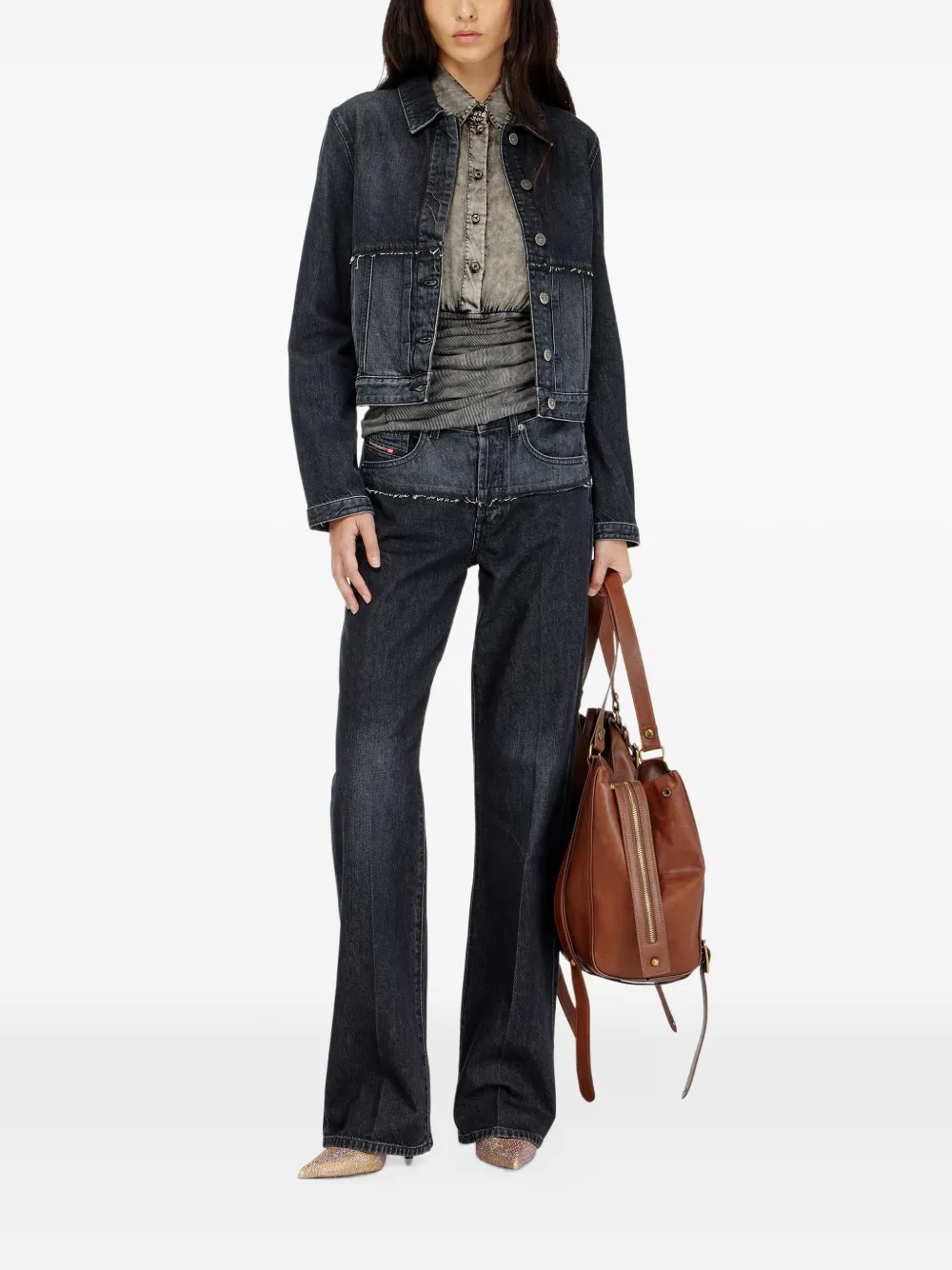 Diesel De-Kato-Se denim jack Zwart