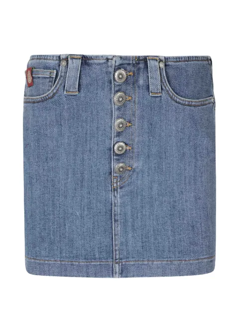 DONDUP button-fastening denim skirt