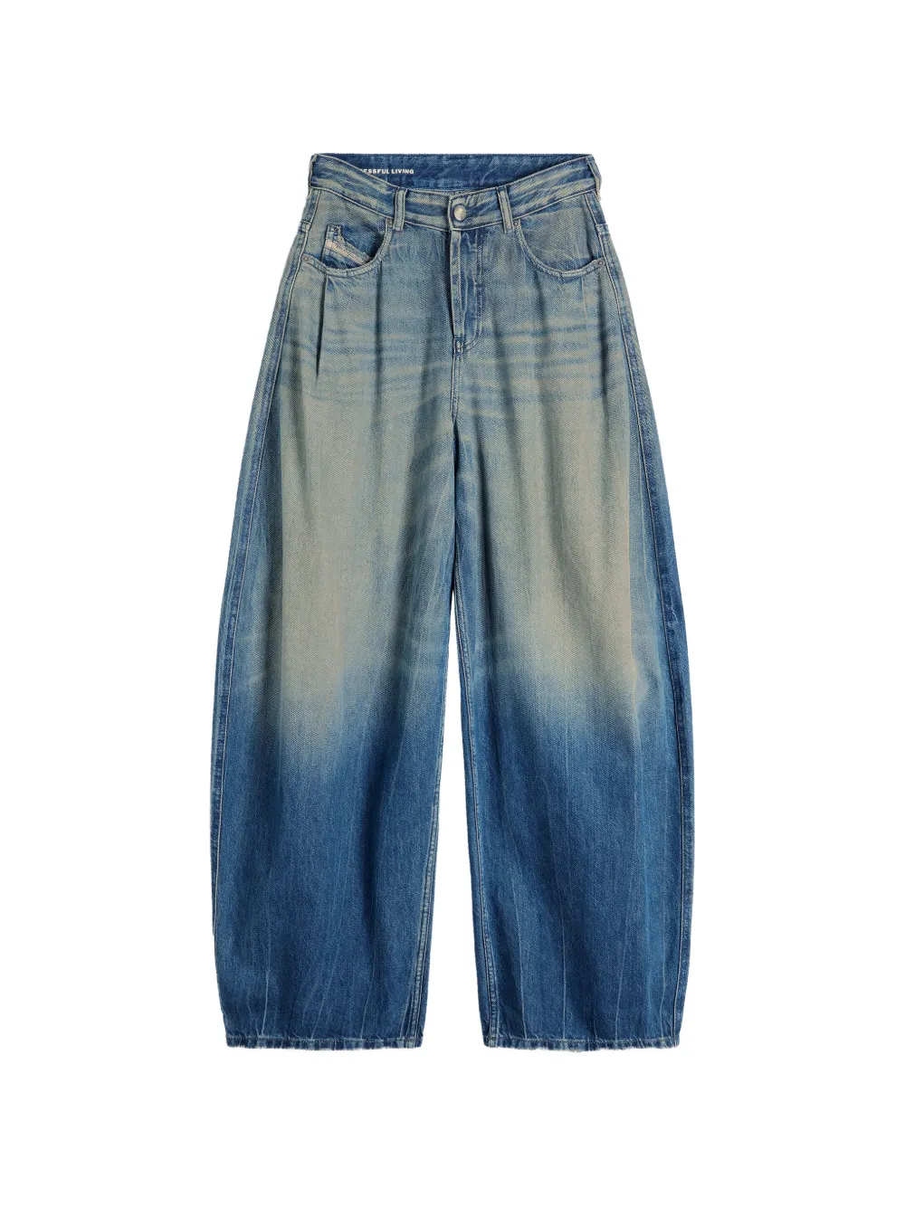 Diesel relaxed jeans high-waist 1987 D-Khelz - Blu