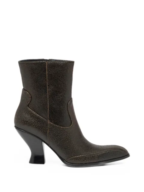 Diesel D-Luffy-ankle boots in crackled leather