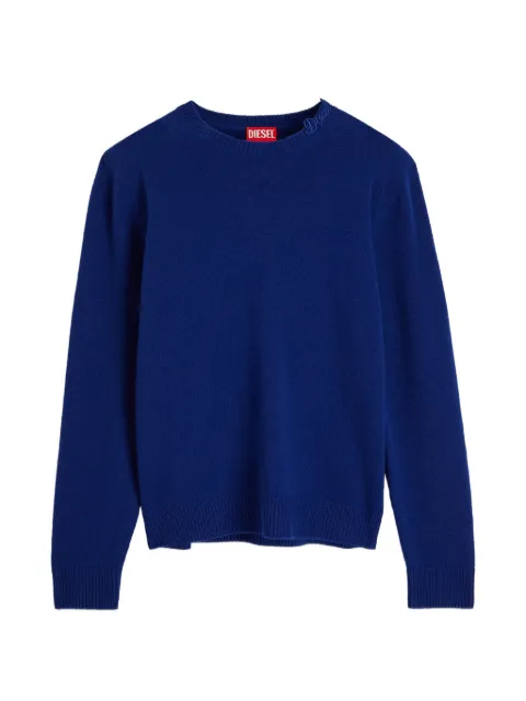 Diesel wool jumper with neck logo