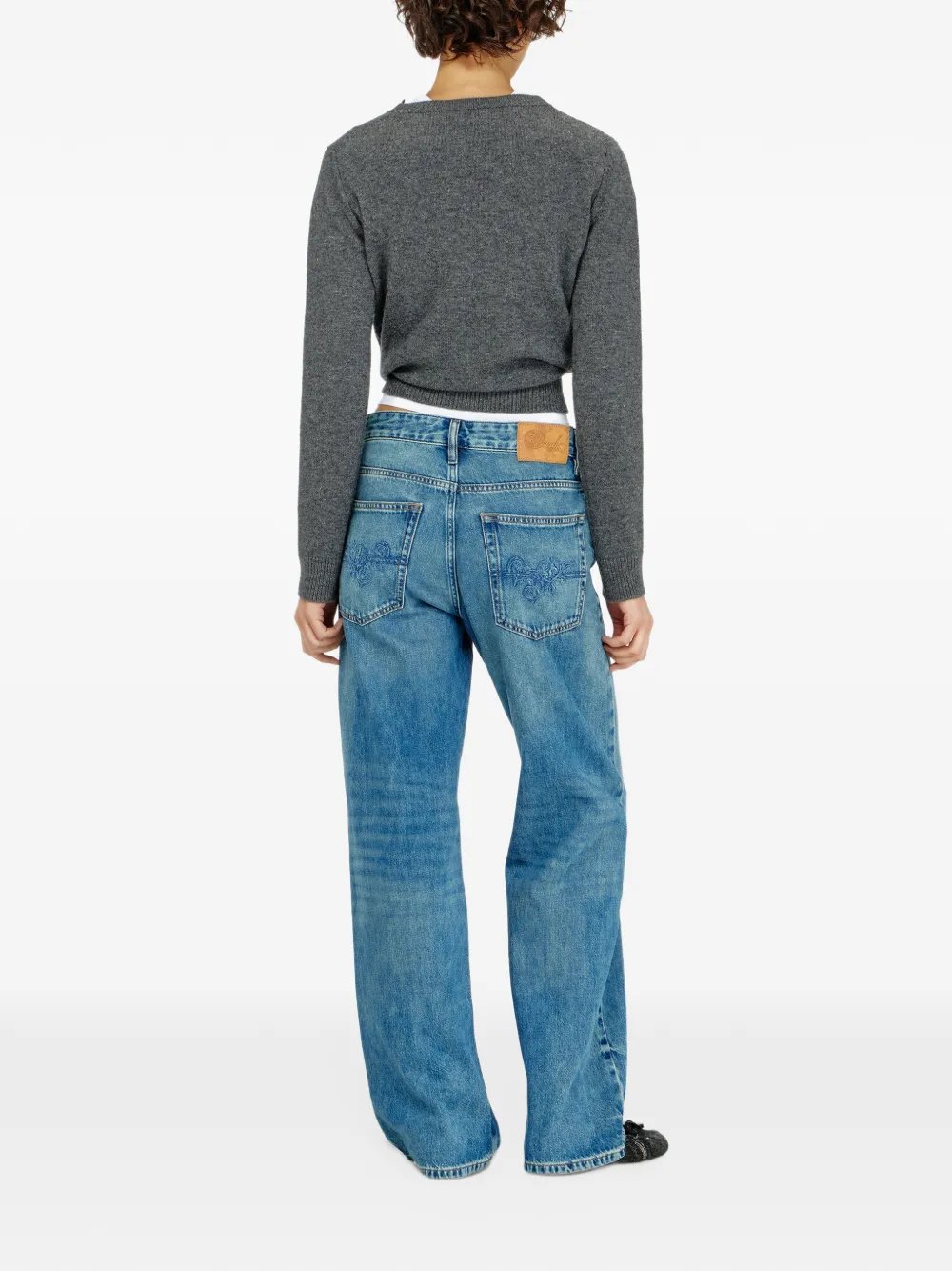 Diesel relaxed jeans regular-waist 1990 D-Waigee Blauw