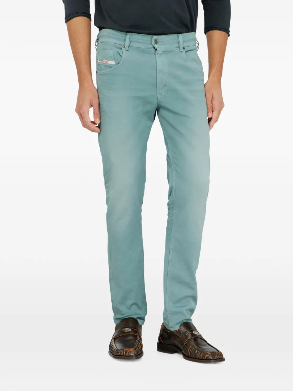 Diesel regular mid waist 2032 D- Krooley -BW Joggjeans Blauw