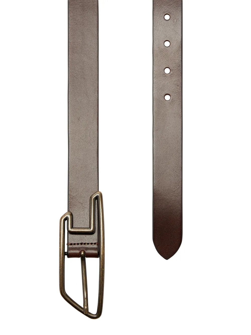 Diesel 3cm leather belt with D-logo buckle Bruin