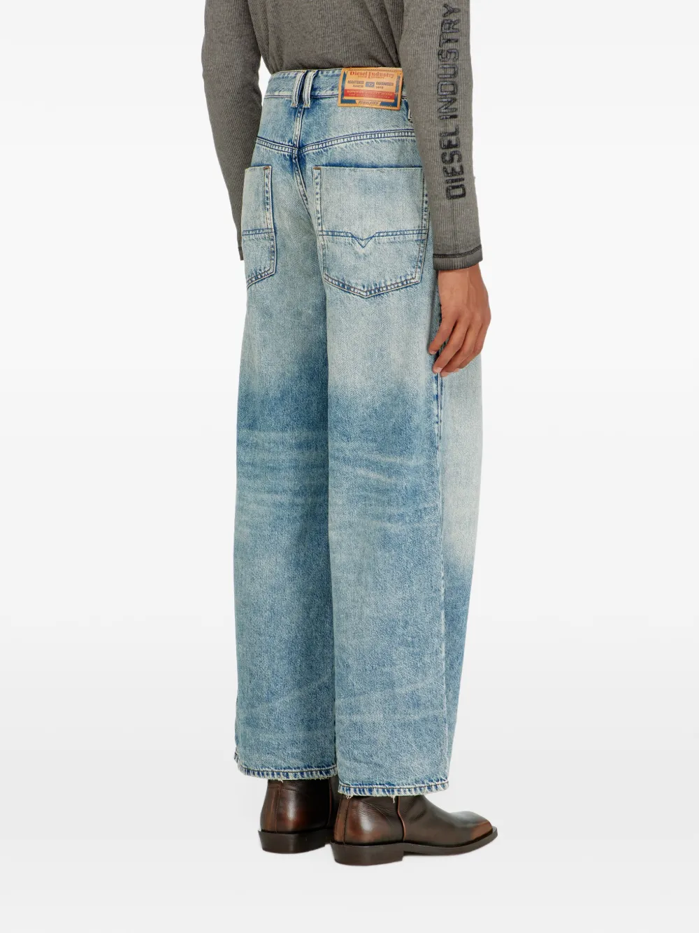 Diesel 1982 D-Hakou high-waist jeans Blauw