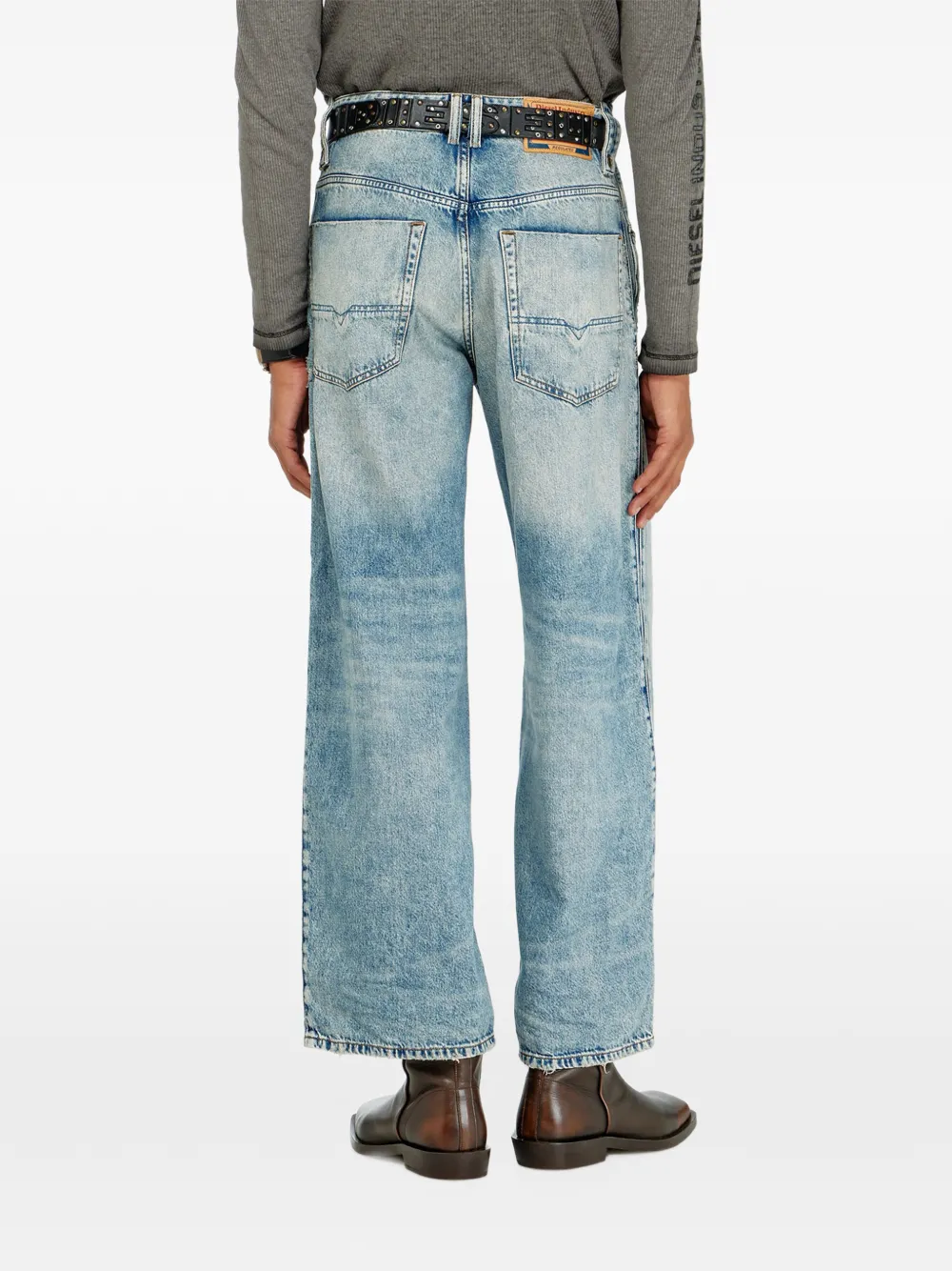 Diesel 1982 D-Hakou high-waist jeans Blauw