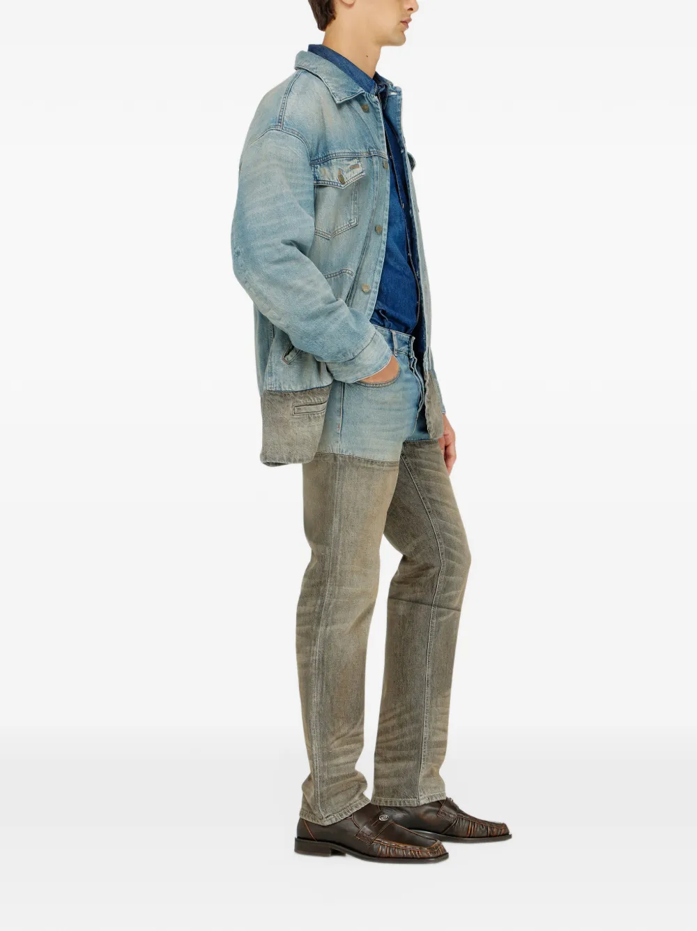 Diesel slim jeans regular waist 1993 D-Vyl Blauw