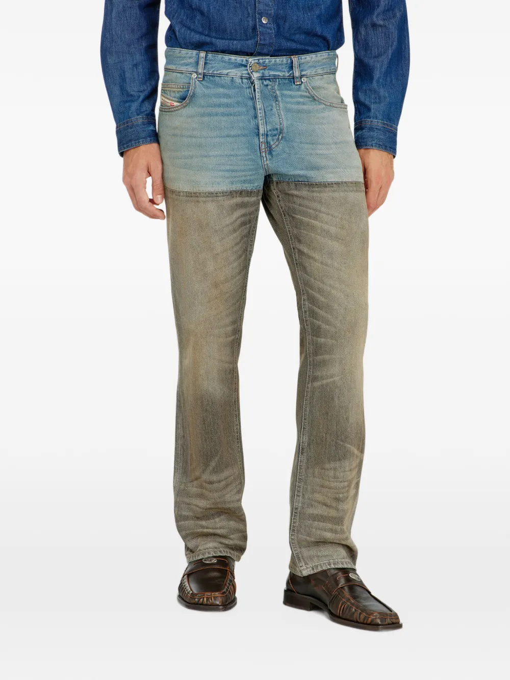 Diesel slim jeans regular waist 1993 D-Vyl Blauw