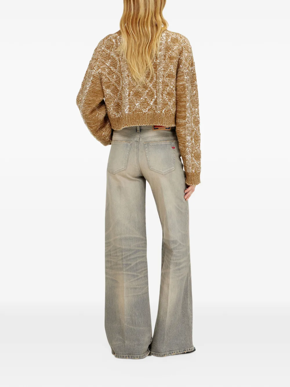 Diesel 1978 D-Akemi 0ljdv flared jeans Blauw