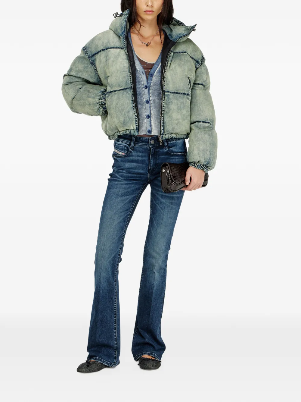 Diesel 1969 D-Ebbey 0ildy bootcut jeans Blauw