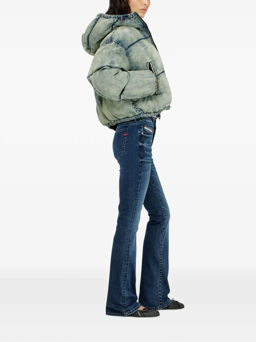 Diesel 1969 D-Ebbey 0ildy bootcut jeans Blauw