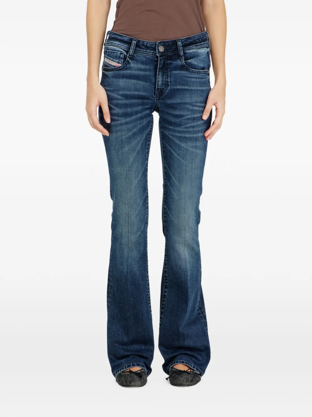 Diesel 1969 D-Ebbey 0ildy bootcut jeans Blauw