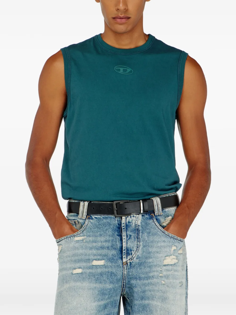 Diesel T-Bisco-Iod T-shirt Groen