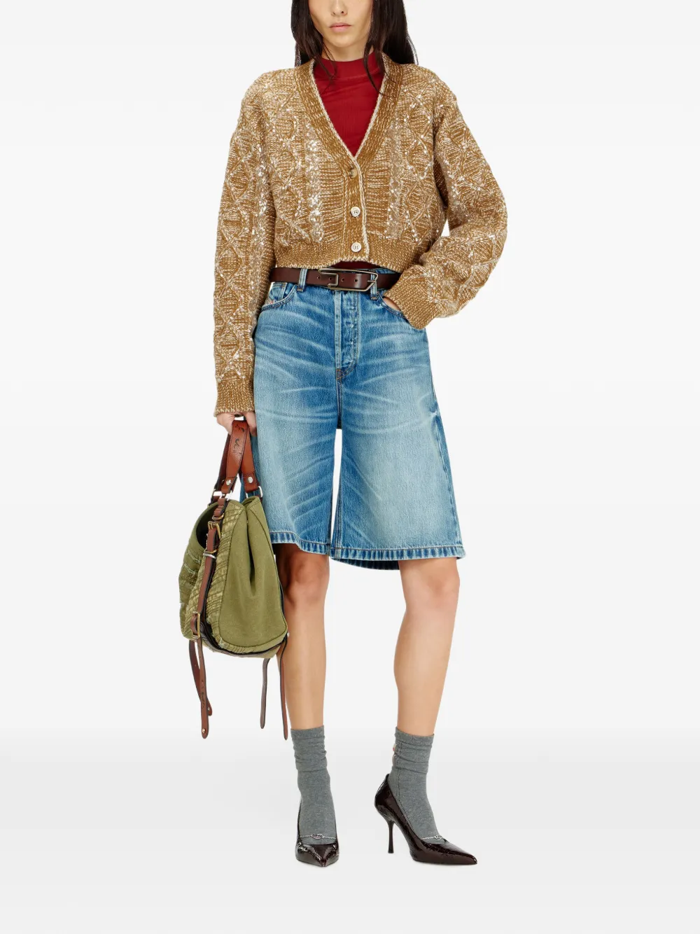 Diesel De-Sire-Short shorts Blauw